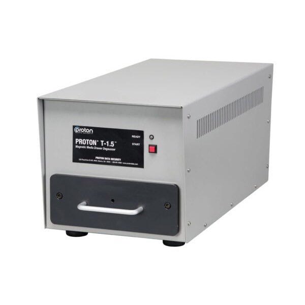 Proton T-1.5 hard drive degausser drawer closed